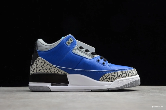 Jordan Air CT8532-400 Varsity Retro 3 Cement Royal 0103